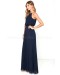 Bariano Melissa Navy Blue Maxi Dress